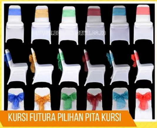 Sewa Sarung Kursi Futura – Sentuhan Elegan untuk Tampilan Acara Lebih Menarik